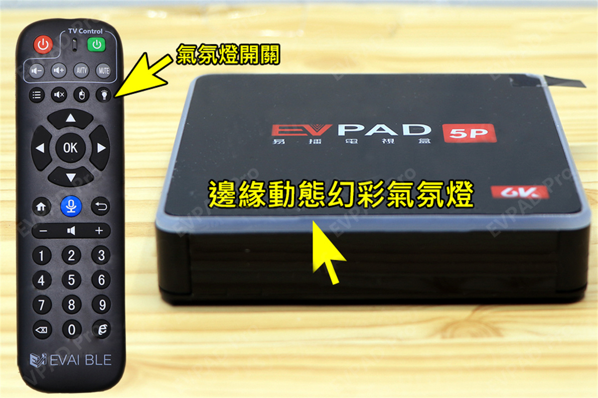 EVPAD 5P 6K AI音声スマートTVボックス - 高性能, 1000ムービー