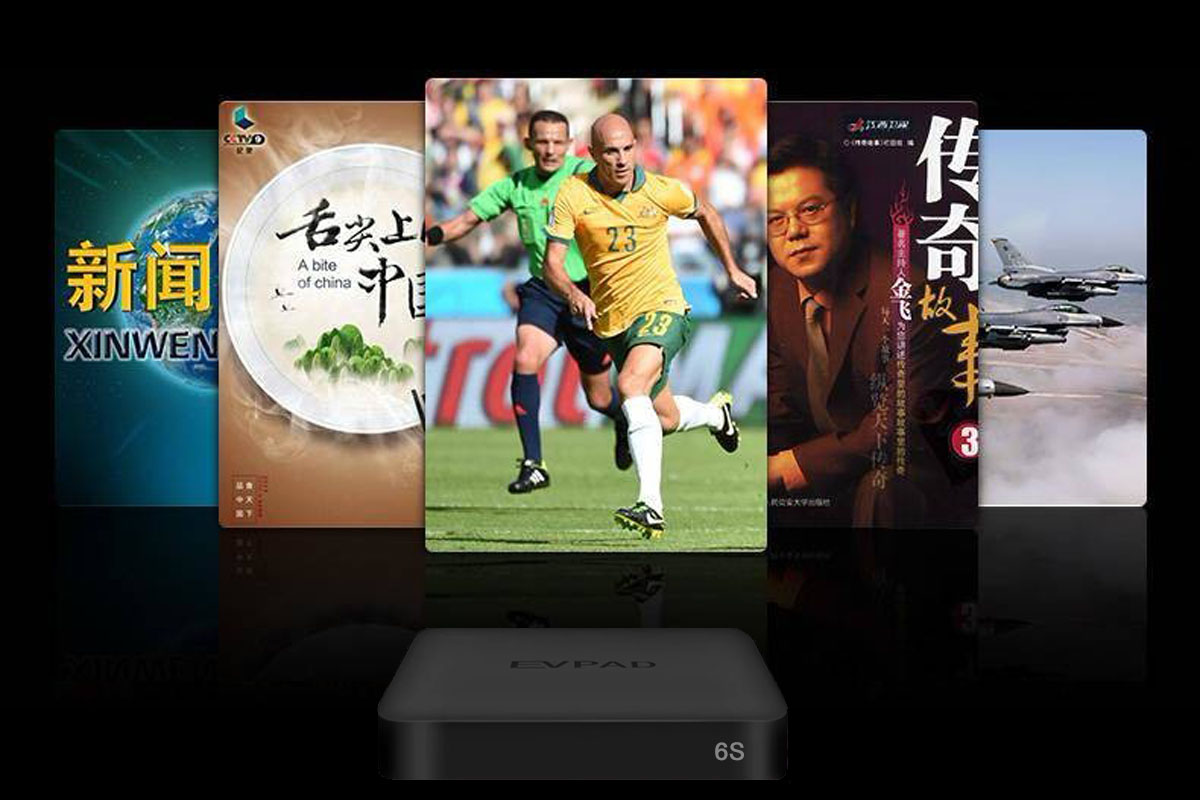 EVPAD 6S - กล่องทีวีแบบเสาสำหรับแฟนกีฬา