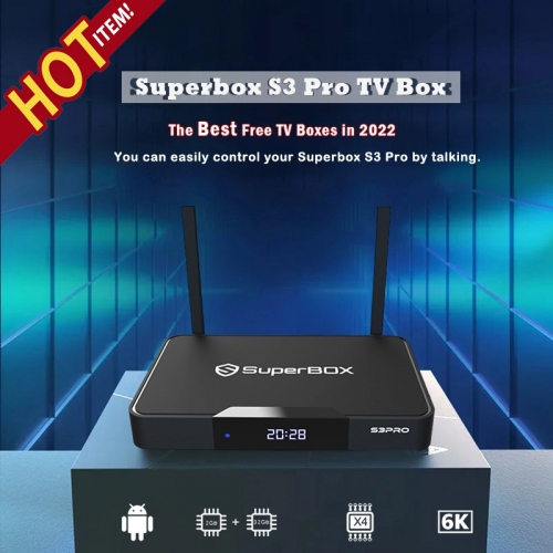 2022 최신 Superbox S3 Pro TV Box - 미국/캐나다 스포츠 팬 전용