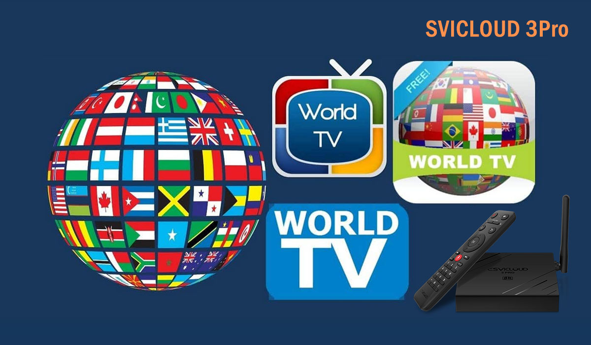 SVICLOUD 3Pro TV Box - 1000+ HD Live TV Channels Worldwide