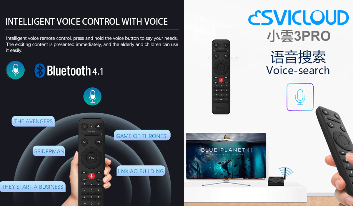 SVICLOUD 3Pro STB - Smart Bluetooth Intelligent Voice Control with Voice