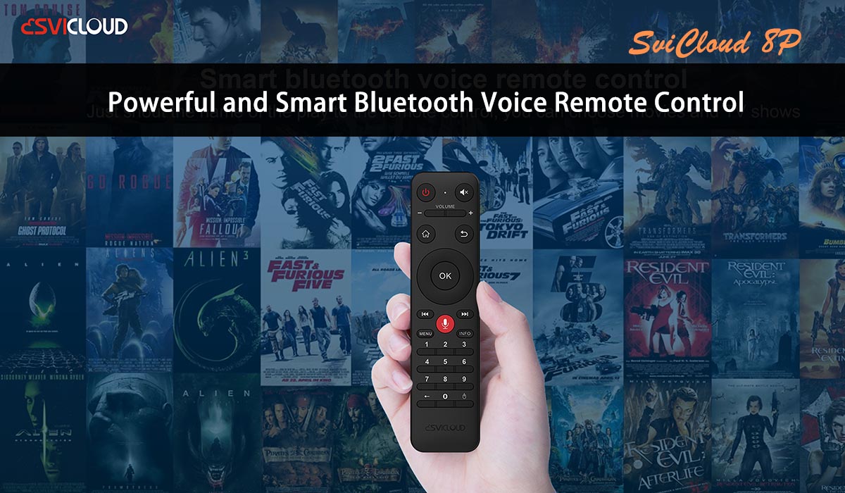 SVICLOUD 8P TV Box - Smart Bluetooth Voice Remote Control