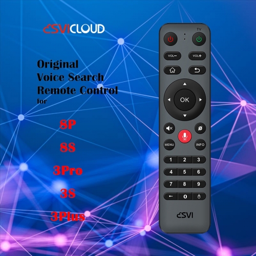 Remote Control Pencarian Suara Asli SVICLOUD Kompatibel dengan SVICloud 8P, 8S, 3Pro, 3S, 3Plus