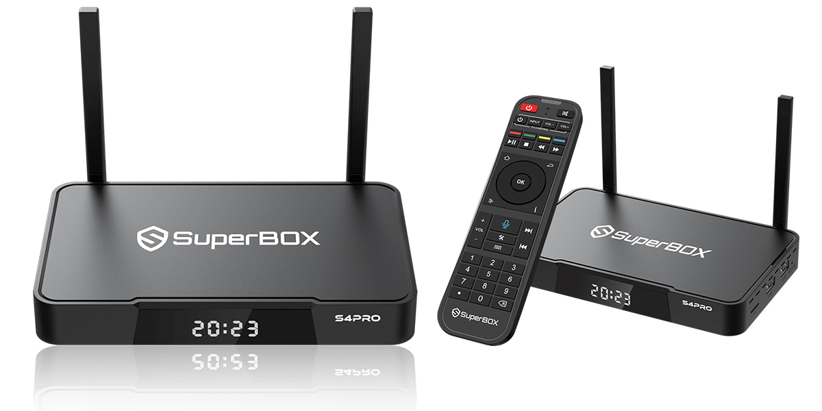 What are the features of SuperBox S4 Pro TV box?