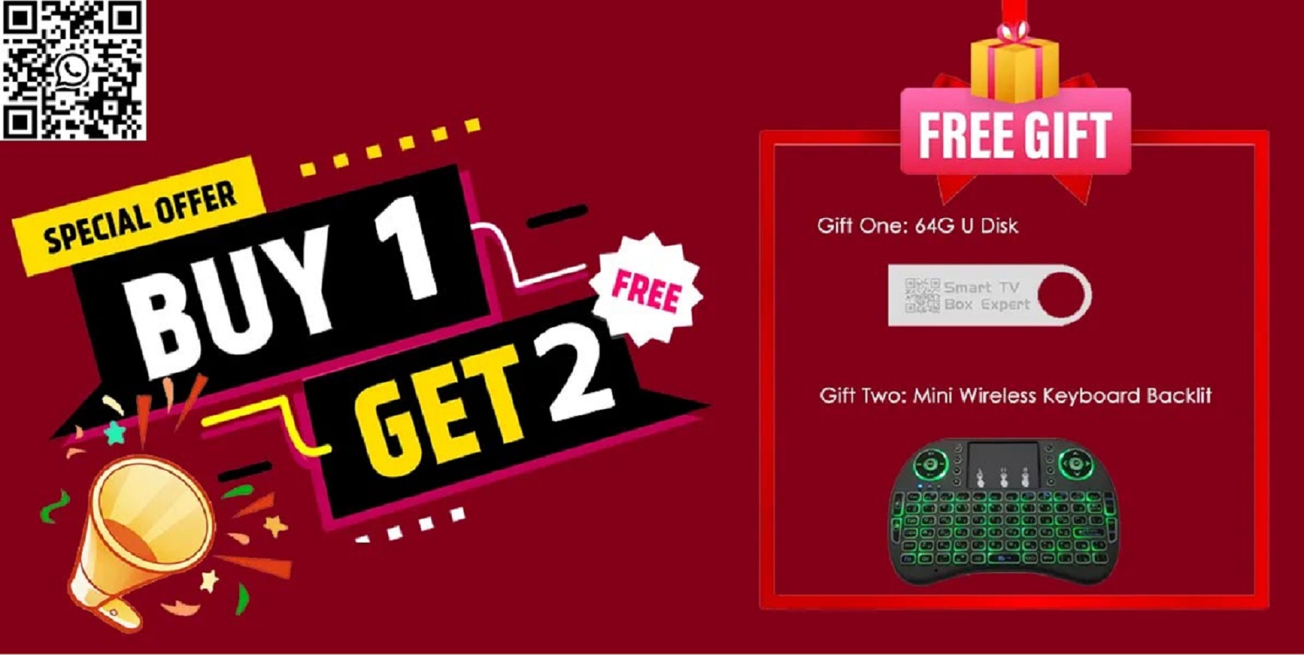 How can I Get 2 Free Gifts for the Order I Make?