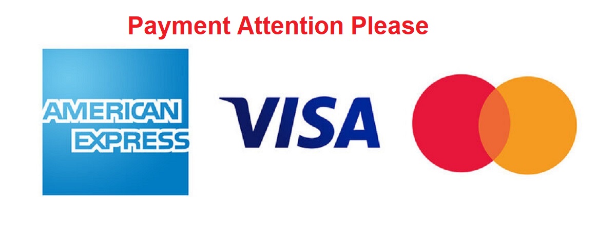 Waarom kan ik niet betalen met mijn Visa Card en American Express Card?