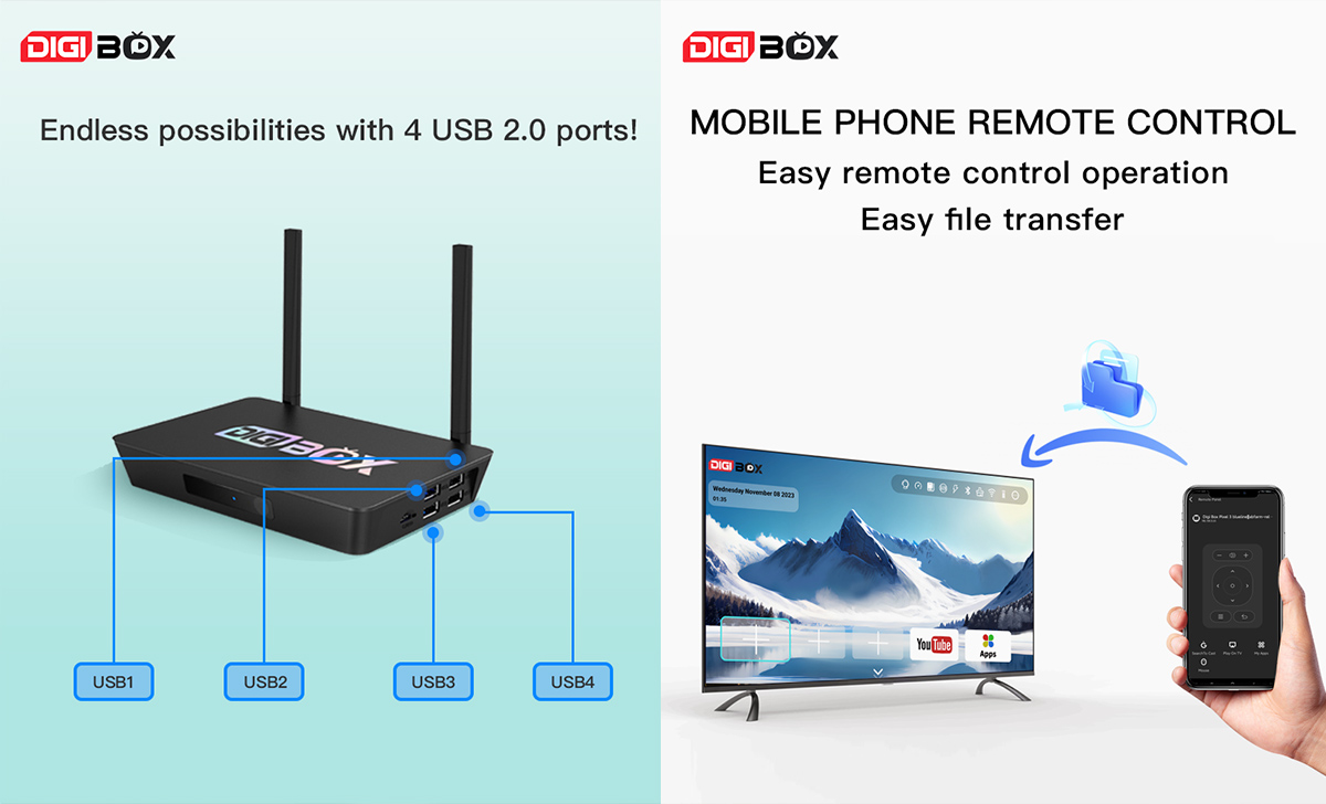 DIGIBox D3 Plus TV Box Features and Advantages