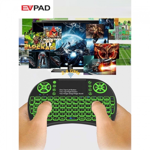 Mini i8 teclado sem fio retroiluminado de 2,4 GHz com mouse Touchpad para Smart Android TV Box