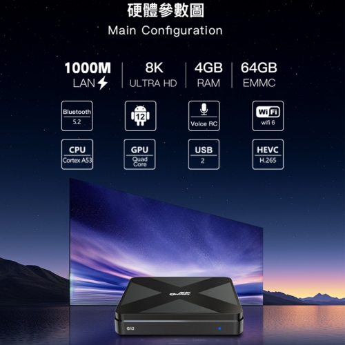 GetMax G12 TV ボックス - 2025 年新登場の AI スマート TV ボックス