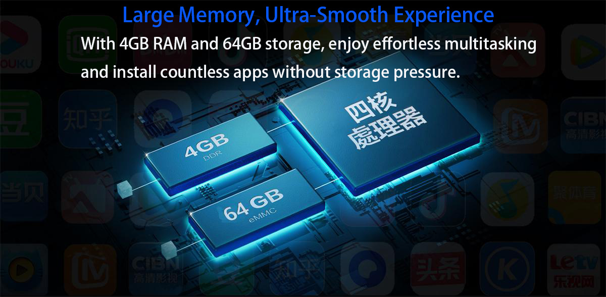 Android 12.0 TV Box, Android Box 4Go RAM 32Go ROM Allwinner H618 Quad