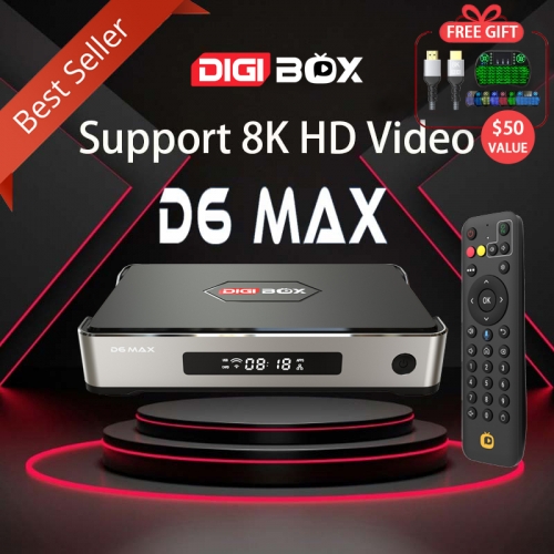 All-New DIGIBox D6 MAX | 2026 Ultimate Android TV Box for Global Entertainment