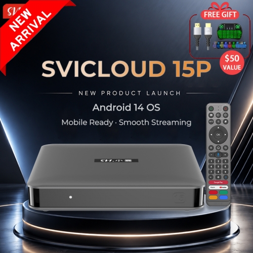 SviCloud 15P TV Box - Novo modelo inovador e aprimorado de 2027 para o máximo desempenho e experiência de visualização.