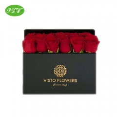 rectangle roses display box with lid