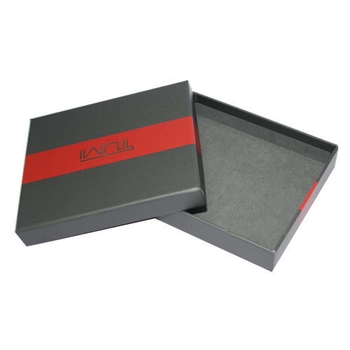 Fancy paper lid gift box with silver logo