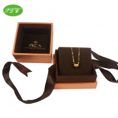 Jewelry necklace box make by rigid MDF material