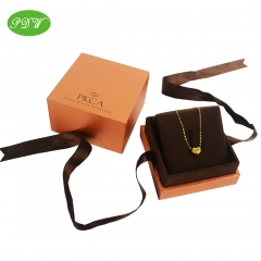 Jewelry necklace box make by rigid MDF material