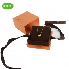 Jewelry necklace box make by rigid MDF material