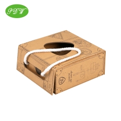Recycled kraft paper plug package box