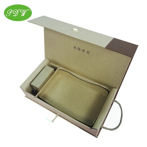 Eco-friendly kraft paperboard tea packaging gift boxes luxury display