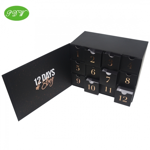 12 slots advent calendar package gift box for cosmetic products