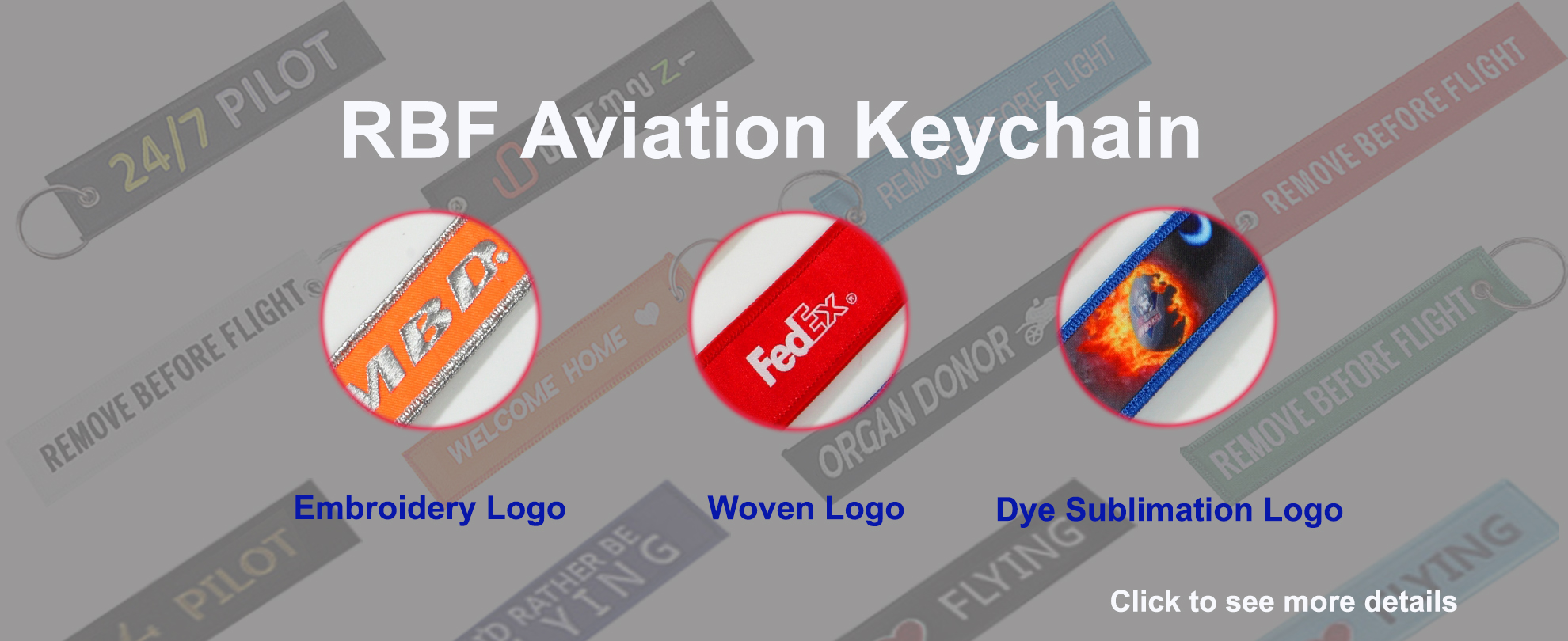 Remove Before flight keychains