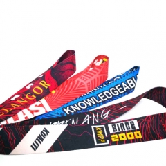 Promotional Branded lanyards with dye sublimation printing logo