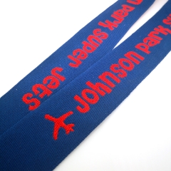 Customized design lanyards with jacquard weaving logo
