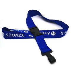 Brand advertising polyester lanyards with silkscreen printing logo