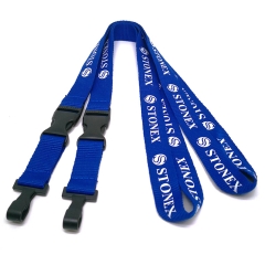 Brand advertising polyester lanyards with silkscreen printing logo