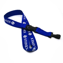 Brand advertising polyester lanyards with silkscreen printing logo