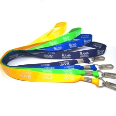 Nylon neck lanyards custom with screen printing logo