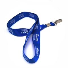 Nylon neck lanyards custom with screen printing logo