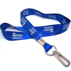 Nylon neck lanyards custom with screen printing logo