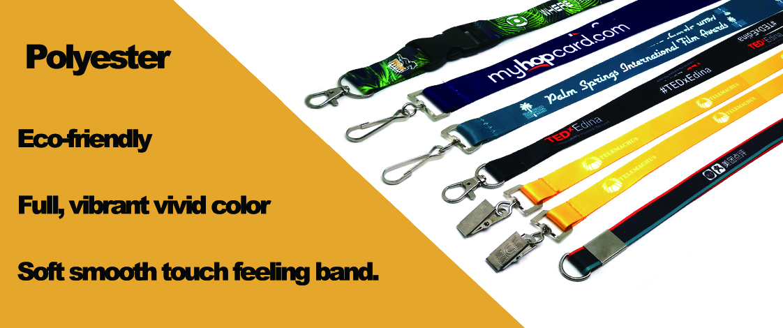 Polyester lanyards material