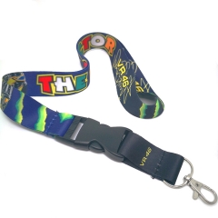 Bulk lanyards customized with heat transfer printing logo