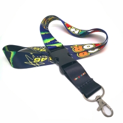 Bulk lanyards customized with heat transfer printing logo