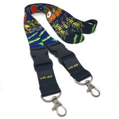 Bulk lanyards customized with heat transfer printing logo