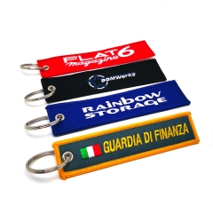 Personalized embroidered keychains with high quality