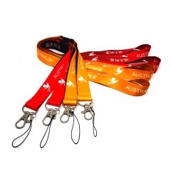 Custom made heat transfer lanyards