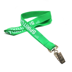 Flat polyester lanyards with silkscreen logo