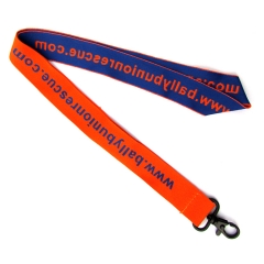 Custom woven lanyards with metal claw