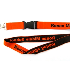 Custom woven lanyards with metal claw