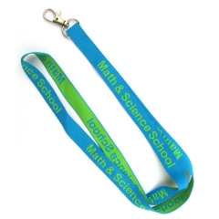 Embroidered lanyards with J hook