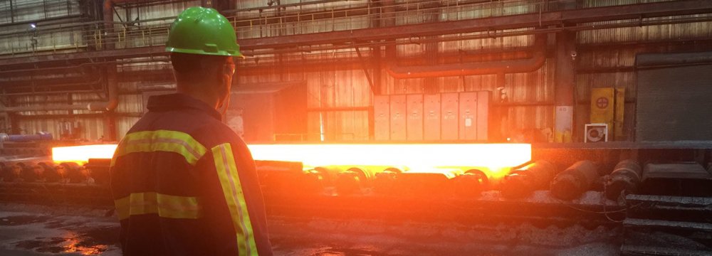 Iran's Steel Output Rises to 12.5m Tons