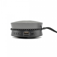 Round shape portable bluetooth speaker with hanger AS-BT309
