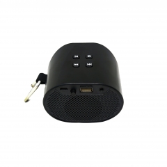 Fabric waterproof bluetooth speaker with hanger AS-BT301