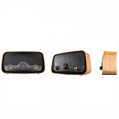 Wooden retro bluetooth speaker with dual speaker AS-BT333