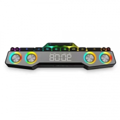 Gaming mechanical keyboard bluetooth speaker with 20W output,colorful LED light