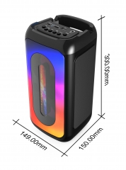 电脑3D音箱Ultra 10w USB TF FM MIC光火焰七色光谱TWS