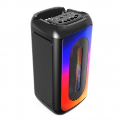 Computer 3D speaker Ultra 10w USB TF FM MIC light flame seven color light spectrum TWS